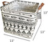 Storage Basket Fabric Organizer Bin - Perfect for Toys, Books, Clothes, and Pets - Black