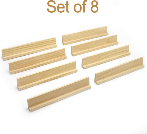 Set 8, Games13.97 2 1.18 Inches Domino Racks of Mexican Train Dominoes Trays, Wooden Domino Holders for Mexican Train