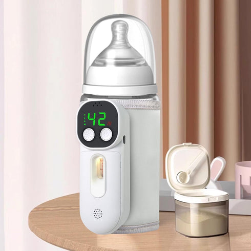 Travel(18W) Pssopp Portable Milk Bottle Insulation Cover, Constant Temperature Visualization Window Design USB Baby