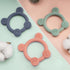 3 Pack 0-24 Meartchy Baby Teether, Bear-Shaped Silicone Teething Toys for Infants Months, BPA-Free Chew Toys to Soothe