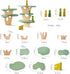 Pack 15 WOODEN TEETHER Wooden Tree Toy of Wood Forest Sensory Toys for Boys and Girls Educational Montessori Toys