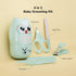 Generic 4-in-1 Set 0-3 Baby Nail Care Kit Newborn Grooming with Safety Scissors, Nail Clipper, Tweezer & Nail Filer