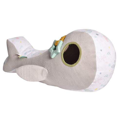 Tummy Time Ocean Buddy Whale Multi-Activity Baby Sensory Toy | Includes Squeaky