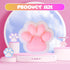 JIACAI 1pcs Toy,5 Inches Pinch White Squishy Cat Paw Squishy Big FuFu cat Squeeze Paw,Cute Soft Squeeze Fidget Toys
