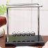 Z-Shape Newton's Cradle Balance Ball, Classic Wood Base, Metal Pendulum Balls Physics Science Ornament