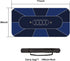 70 35 Inch 8 (70 35 Inch-Blue) x Poker Mat, Players Texas Hold'em Poker Rubber Mat Poker Topper for Tables, Folding