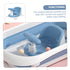 Bathtub Seat with Backrest Support for Bathing Non-Slip Shower Chair for Newborns and Easy to Maintain Light Blue Bath