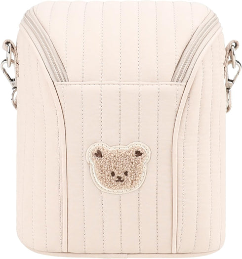 Generic Cute Bear Baby Bottle Cooler Bag Reusable Insulated Baby Bottle Bag Cotton