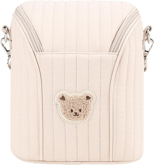 Generic Cute Bear Baby Bottle Cooler Bag Reusable Insulated Baby Bottle Bag Cotton