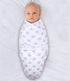 The Peanutshell Baby Swaddle Blankets, 3 Pack Wrap Set for Boys or Girls, Grey Safari Animals & Stars (Medium/Large)