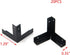 T Tulead Light Duty L Shape Iron Corner Protectors, Decorative Black Corner Protectors Edge Guard, 20PCS with Mounting