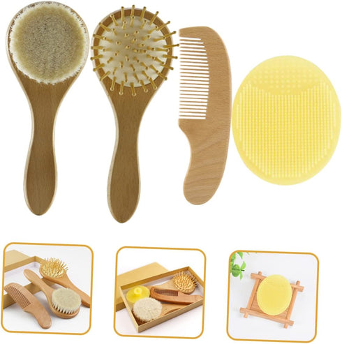 Natural Wool Grooming Kit for Newborns