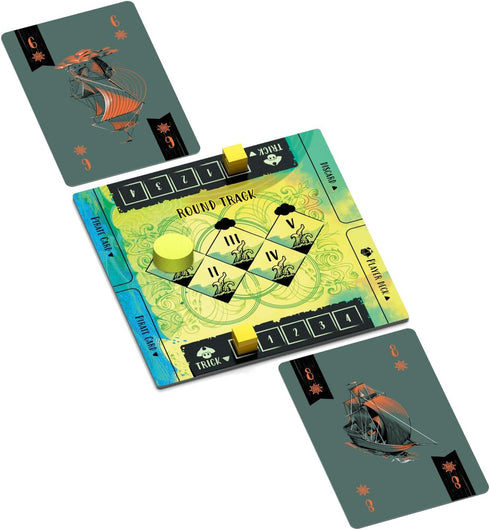 2 Communication (5" 5" 2") ALLPLAY Sail Cooperative Strategy Player Board Game for Adults and Family - Unique Trick
