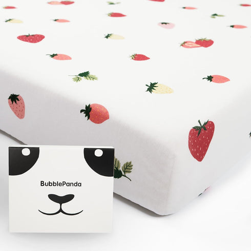 BubblePanda Rayon Made from Bamboo Crib Sheets for Baby Boys Girls Neutral