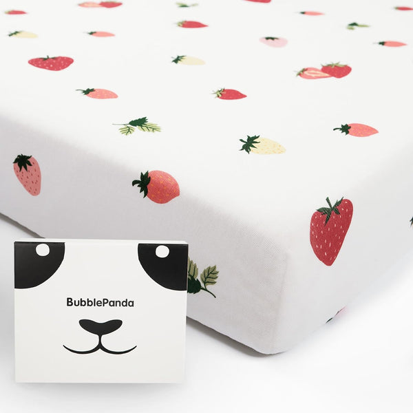 BubblePanda Rayon Made from Bamboo Crib Sheets for Baby Boys Girls Neutral