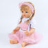 20-23 Inch 2 Set Pink Crown Reborn Baby Dolls Clothes for Pure Handmade Pieces Reborn Doll Baby Girl Clothing