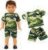 Barwa Boy Doll Clothes, 5 Sets, 2 Pairs Shoes, 1 Pair Glasses for 18 Inch Boy Dolls