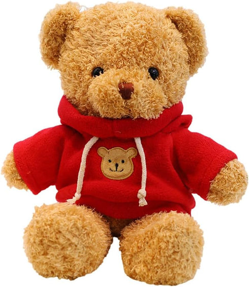 Teddy Bear Stuffed Animal, Soft Cuddly Plush Bear, Gifts for Kids Baby Toddlers on Baby Shower, Valentine's Day (Red,
