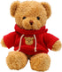 Teddy Bear Stuffed Animal, Soft Cuddly Plush Bear, Gifts for Kids Baby Toddlers on Baby Shower, Valentine's Day (Red,