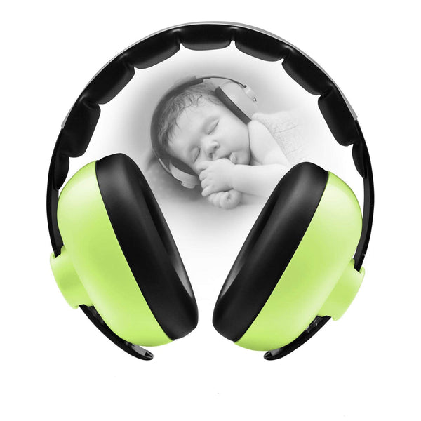 Baby Ear Protection Noise Cancelling Headphones for Ages 3 Months to 3 Years (Green)