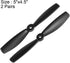 5045 5x4.5 Inch 2-Vane 2 uxcell Bullnose Propellers CW CCW for RC Quadcopter Hexacopter Multirotor, Black Pairs
