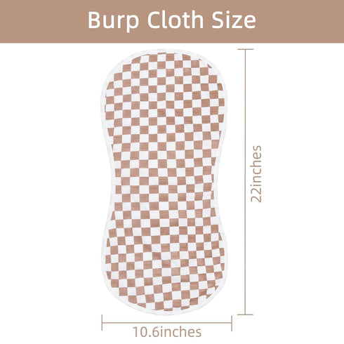 2 Pack 70% 30% 22'' 10'' LifeTree Muslin Baby Burp Cloths - Viscose from Bamboo and Cotton Large by Absorbent Milk Spit