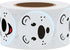 Hybsk Cute Polar Bear Face Stickers, 1.5" Round Cartoon White Bear Labels, 500pcs per Roll, Animal Stickers