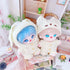 niannyyhouse 20cm Plush Doll Clothes Cat Hat Woolen Thread Onesies for 8in Doll (B)