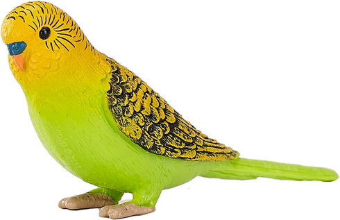 MOJO Green Budgerigar (Australian Parakeet) Realistic Wildlife Toy Replica, Hand Painted