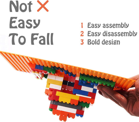 200 Piece Classic Building Bricks, 2x4 Building Blocks STEM Creative Building Toys, Red, Yellow, Blue, Green
