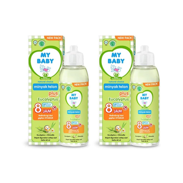 Generic My Baby Minyak Telon Plus 60ml, Eucalyptus (Pack of 2)