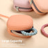 Silicone Pacifier Holder Case, 2 Pack Baby Binky Silicone Cover Pouch for Diaper Bag (Sage, Ether)