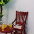 Miniature Dollhouse End Table, 1:12 Scale Wooden Round Side Tea Table for Living Room Decoration