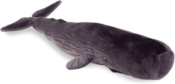 Real Planet Sperm Whale Plush Toy - Realistic Stuffed Animal Gift for