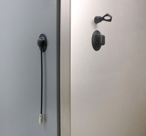 2 Pack Refrigerator Lock with Magnetic, Child Safety Locks for Fridge Freezer Door, Convenient, Black