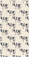 miaozhen Cotton Crib Sheets for Baby Boys Girls Comfy Breathable Illustration Cow Ivory