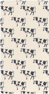 miaozhen Cotton Crib Sheets for Baby Boys Girls Comfy Breathable Illustration Cow Ivory
