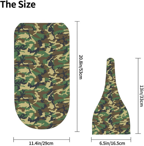 Broiteid Set Camo Green Newborn Swaddle Blanket Baby Stuff Baby Swaddling Blanket with Beanie Soft for Unisex Girls