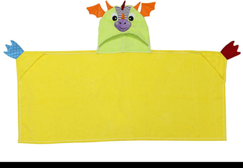 Zoochini Child Plush Terry Hooded Towel - Drool the Dragon