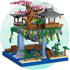 CAXIMSY Sets 3320PCS Set Cherry Blossom Bonsai Tree House Building Block Chinese Architecture of Peach Blossom Micro