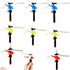 12 Pack Flying Toy Hand Helicopter - Plastic Flying Planes for Kids Outdoor Party Favors, Birthday Gift, Random Color