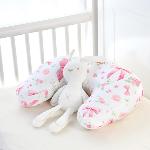 New Nursing Pillow Cover Girls, Soft Breastfeeding Pillow Covers for Baby Newborn Infant, fits New Nursing Pillow, Easy