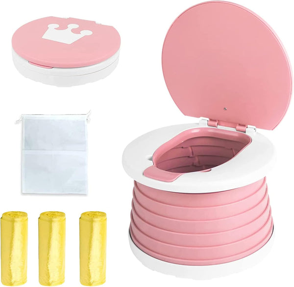 Travel Potty for Toddler, Portable and Foldable Toilet, Apply to Seat Emergency