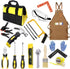 QeeHeng Kids Real Tools Set,Children's Tool Set, Kids Construction Tool Kits DIY Toy