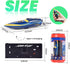 2.4Ghz 360 6+ QUN XING Remote Control Mini Rc Boat Rotating Rechargeable Battery for Pool Toys Kids Years Old Blue