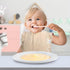 100% 2 Pack, usakinon Organic Cotton Muslin Baby Bibs CPC & GOTS Certified, Front-Closure Drool Bibs, Patent Pending