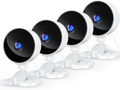 YOTON Indoor Security Camera 2.4GHz 4pcs, Baby Monitor, Pet Camera, Dog Cam, Nanny