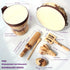 Benelet Set Wooden Musical Instruments for Kids, Percussion Natural Wooden Music Kit with Bongo Drums for Baby