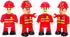 FUNERICA Toy Fireman Action Figures for Kids, Firefighter Figurines Community Helpers Toys for Fire Station Playset