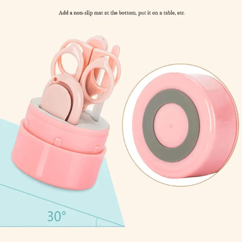 YHQCT 5Pcs Set Infant Nail Clippers Care Newborn Baby Healthcare Kits with Rabbit Storage Box Care Tools for Baby